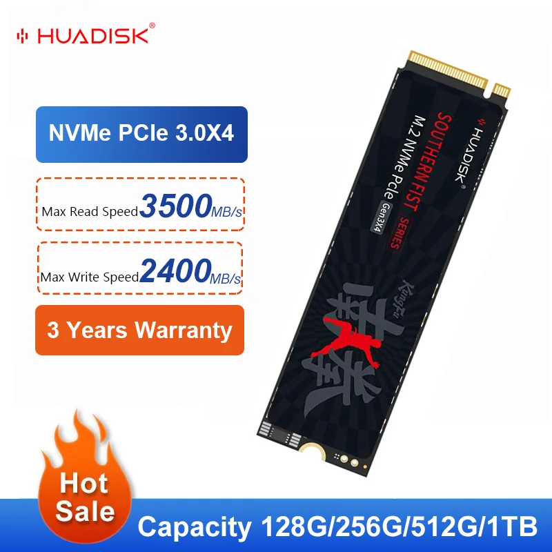 HUADISK Ʈ ƮϿ  ϵ ̺, HDD 2280 SSD, NVMe M2 SSD, 1TB, 512GB, 256GB, 128GB, PCI-e 3.0X4